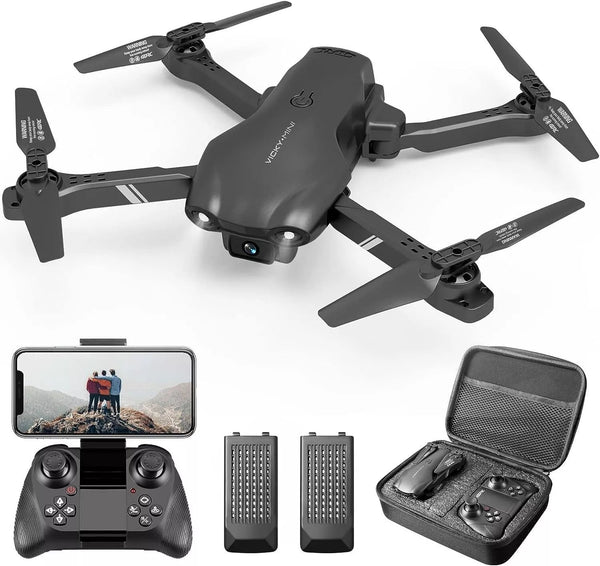 HKM-695187 Foldable RC Drone with 6K HD Dual Camera, 1080P Live Video, 26-Minute Flight Time, and Multiple Fun Features
