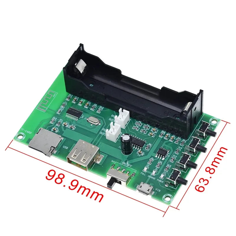 HKM-695187 Rechargeable Digital Amplifier Board with Dual Channel 10W Output