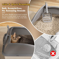 HKM-6953277 Large Stainless Steel Cat Litter Box - Durable, Easy to Clean, Spacious Design