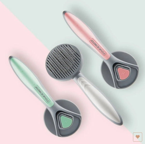 HKM-6953405 Self-Cleaning Pet Comb for Cats and Dogs - Gentle Massage & Easy Hair Removal