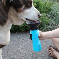 HKM-6953661 Portable Water Bottle for Dogs and Cats - Leak-Proof Outdoor Drinking Solution in Blue, Pink, and Brown