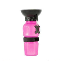 HKM-6953661 Portable Water Bottle for Dogs and Cats - Leak-Proof Outdoor Drinking Solution in Blue, Pink, and Brown