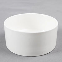 HKM-6953789 Bamboo Frame Monochrome Ceramic Pet Bowl - White, Gray, Dark Green, Frosted Yellow, 15.5cm Diameter