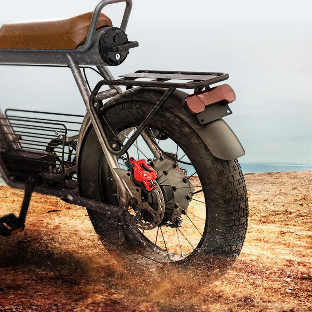 HKM-695379 Classic Retro Electric Bike 25AH 1500W with 7-Speed Gears and Hydraulic Disc Brakes - 60km Range, Space Grey