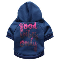 HKM-6955965 Cozy Fleece Teddy Vest for Small Dogs in Navy Blue and Mint Green