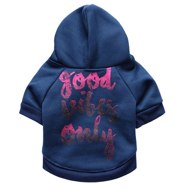 HKM-6955965 Cozy Fleece Teddy Vest for Small Dogs in Navy Blue and Mint Green
