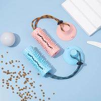 HKM-6956221 Suction Cup Interactive Dog Chew Ball Toy with Food Dispenser for Aggressive Chewers