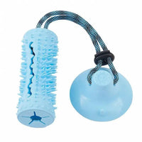 HKM-6956221 Suction Cup Interactive Dog Chew Ball Toy with Food Dispenser for Aggressive Chewers