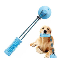 HKM-6956221 Suction Cup Interactive Dog Chew Ball Toy with Food Dispenser for Aggressive Chewers