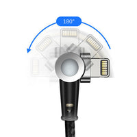 HKM-695699 Universal Magnetic Charging Cable with Multiple Head Compatibility (Type-C, Micro USB, Apple 8PIN) - 1 Meter Length