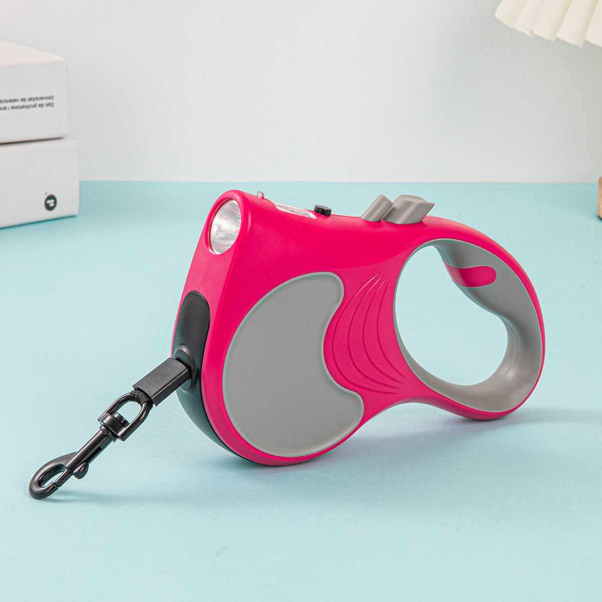 HKM-6957373 Automatic Retractable Pet Leash with Integrated Light - Multiple Colors Available