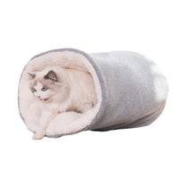 HKM-6957629 Cozy Winter Semi-Enclosed Cat Nest ¨C Small & Large Sizes Available