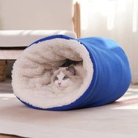 HKM-6957629 Cozy Winter Semi-Enclosed Cat Nest ¨C Small & Large Sizes Available