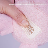HKM-6958397 Plush Bite-Resistant Dog Toy - Pink Rabbit, Pig, Blue Bear - Soft Cloud Velvet & Cotton Fill