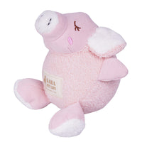 HKM-6958397 Plush Bite-Resistant Dog Toy - Pink Rabbit, Pig, Blue Bear - Soft Cloud Velvet & Cotton Fill