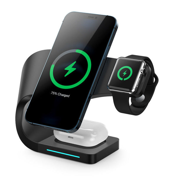 HKM-695891 Multi-Function Magnetic Wireless Charging Stand with 15W Fast Charging Capability
