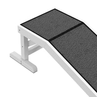 HKM-6959037 Pet Ramp for Dogs and Cats with Non-Slip Carpet Surface, White Pine Wood, Suitable for Limited Mobility Pets