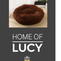 HKM-6959421 Customized Pet Bed with Soft Carpet - Dark Grey, 50cm, 60cm, 70cm Diameter, 40x60cm Size