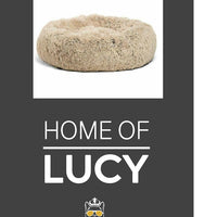 HKM-6959421 Customized Pet Bed with Soft Carpet - Dark Grey, 50cm, 60cm, 70cm Diameter, 40x60cm Size