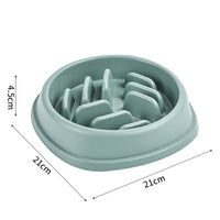 HKM-6959549 Non-slip Anti-tumble Pet Bowl in Four Colors: Blue, Yellow, Pink, Green