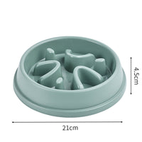 HKM-6959549 Non-slip Anti-tumble Pet Bowl in Four Colors: Blue, Yellow, Pink, Green
