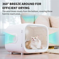HKM-696083 Automatic Pet Hair Drying Box with 60L Capacity and Smart Temperature Control for Cats and Small Dogs