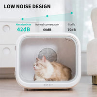 HKM-696083 Automatic Pet Hair Drying Box with 60L Capacity and Smart Temperature Control for Cats and Small Dogs
