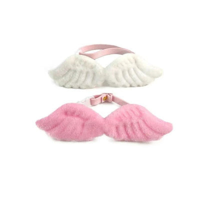 HKM-696211 Angel Wing Collar with Butterfly Tie for Cats & Small Dogs - Neck Sizes S: 14-24cm, M: 24-34cm, L: 34-44cm