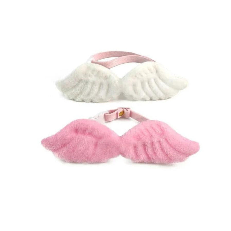 HKM-696211 Angel Wing Collar with Butterfly Tie for Cats & Small Dogs - Neck Sizes S: 14-24cm, M: 24-34cm, L: 34-44cm