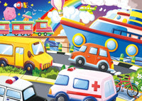 HKM-696275 Educational 60-Piece 3D Cartoon Jigsaw Puzzle for Kids – Fun and Engaging Learning Activity