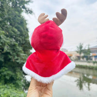 HKM-6963005 Christmas-Themed Plush Cloak and Antlers for 15CM Dolls