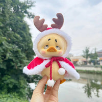 HKM-6963005 Christmas-Themed Plush Cloak and Antlers for 15CM Dolls