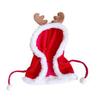 HKM-6963005 Christmas-Themed Plush Cloak and Antlers for 15CM Dolls