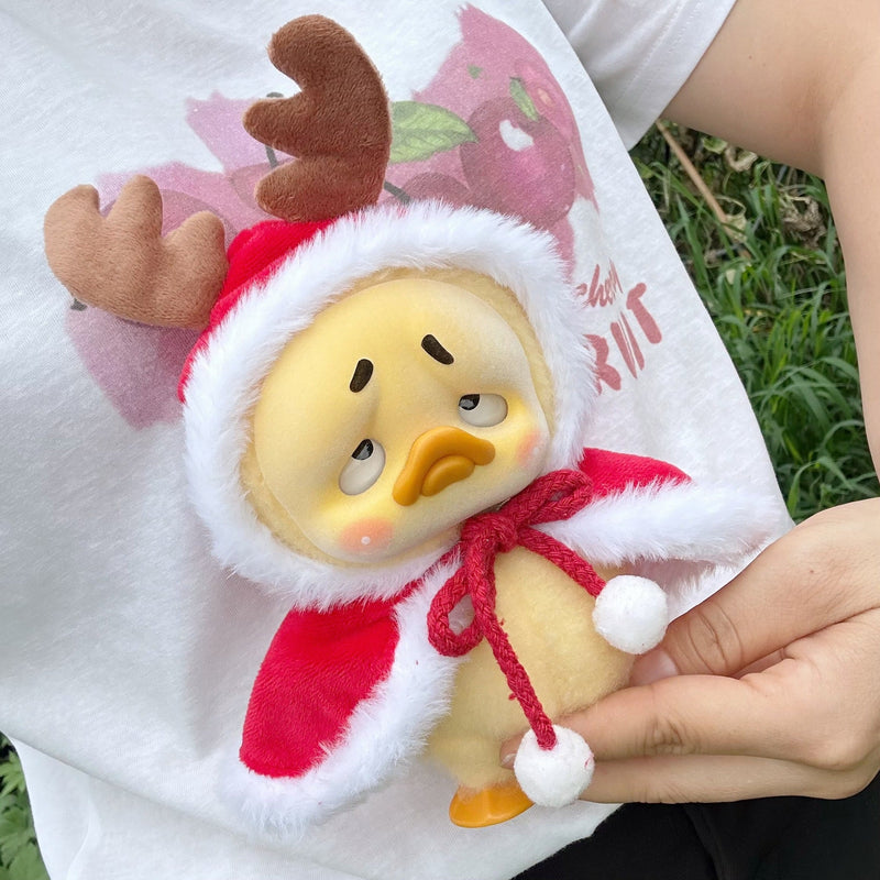 HKM-6963005 Christmas-Themed Plush Cloak and Antlers for 15CM Dolls