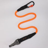 HKM-6963133 Reflective Polyester Round Rope Traction Leash for Dogs - Available in Orange, Pink, Black, Green