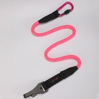 HKM-6963133 Reflective Polyester Round Rope Traction Leash for Dogs - Available in Orange, Pink, Black, Green
