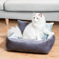 HKM-6963389 Washable Removable Cloth Kennel Pad in Gray and Malachite Green, Multiple Sizes Available