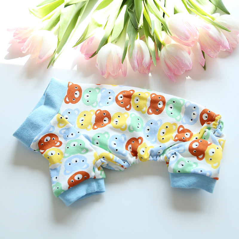 HKM-6963901 Colorful Cotton Four-Legged Pajamas for Dogs and Cats