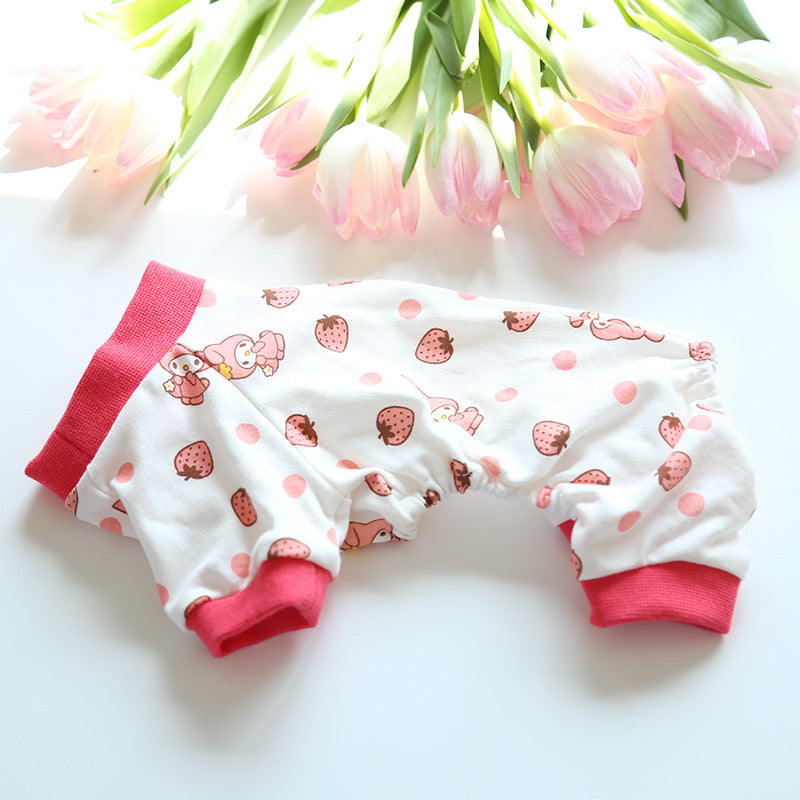 HKM-6963901 Colorful Cotton Four-Legged Pajamas for Dogs and Cats