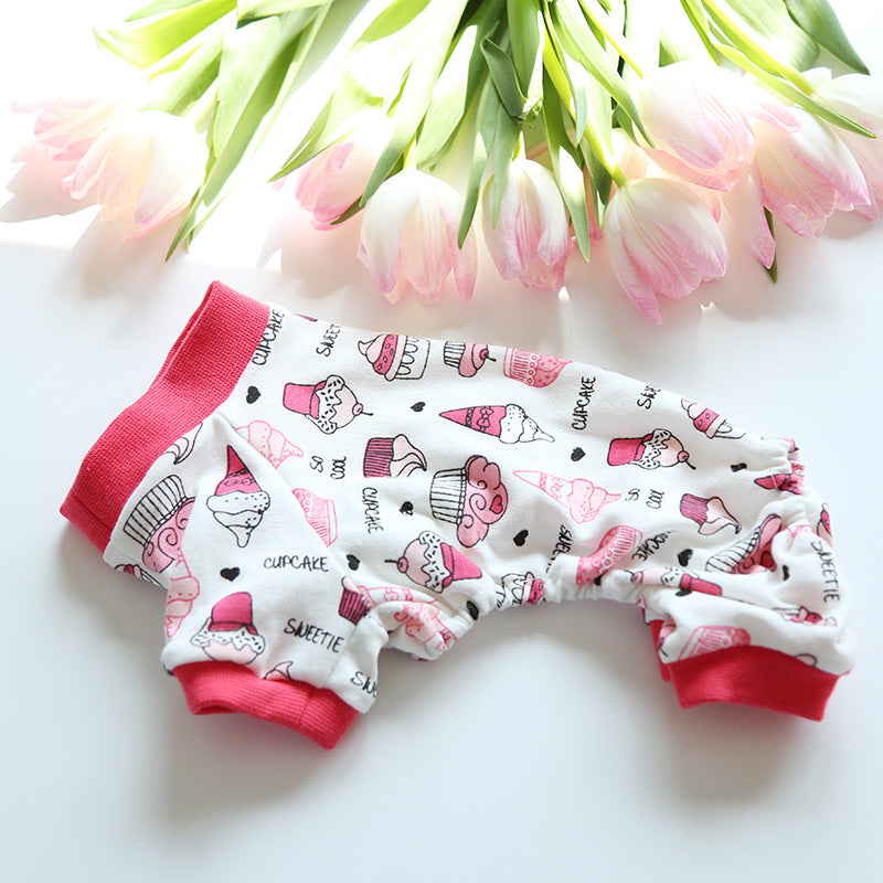 HKM-6963901 Colorful Cotton Four-Legged Pajamas for Dogs and Cats