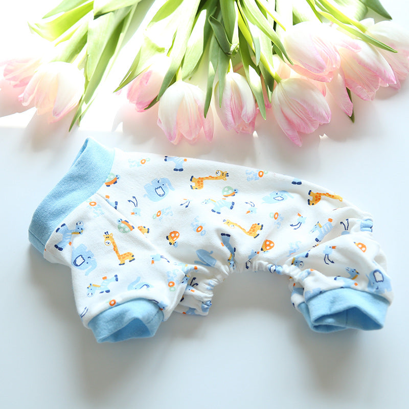 HKM-6963901 Colorful Cotton Four-Legged Pajamas for Dogs and Cats