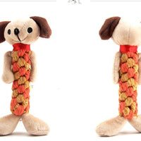 HKM-6964157 Plush Dog Molar Toy with Sound – Soft Cotton-Filled Animal Shapes