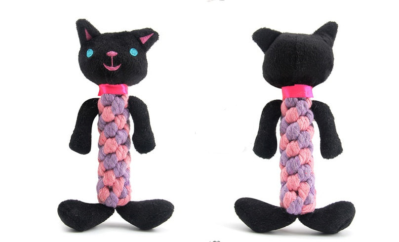 HKM-6964157 Plush Dog Molar Toy with Sound – Soft Cotton-Filled Animal Shapes