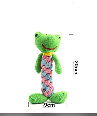 HKM-6964157 Plush Dog Molar Toy with Sound – Soft Cotton-Filled Animal Shapes