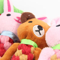 HKM-6964157 Plush Dog Molar Toy with Sound – Soft Cotton-Filled Animal Shapes