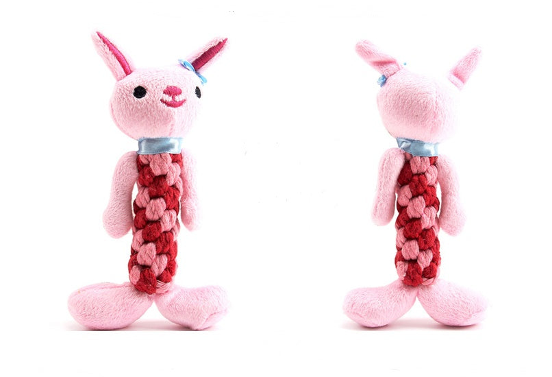 HKM-6964157 Plush Dog Molar Toy with Sound – Soft Cotton-Filled Animal Shapes