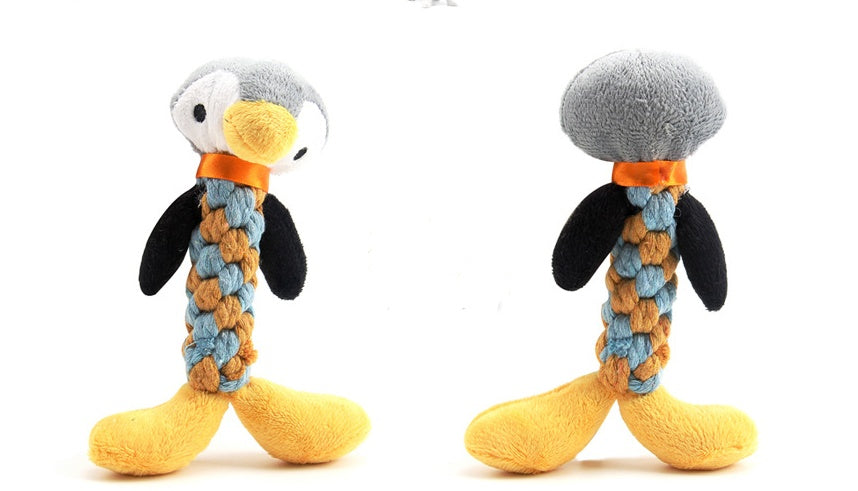 HKM-6964157 Plush Dog Molar Toy with Sound – Soft Cotton-Filled Animal Shapes