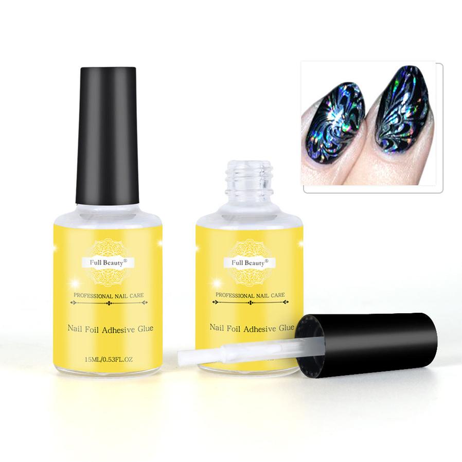 HKM-696467 Nail Art Star Glue for Sheet Stickers - 15ml White Adhesive