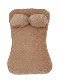 HKM-6965181 Calming Soft Plush Pet Bed Mat with Pillow for Dogs and Cats - Large Size