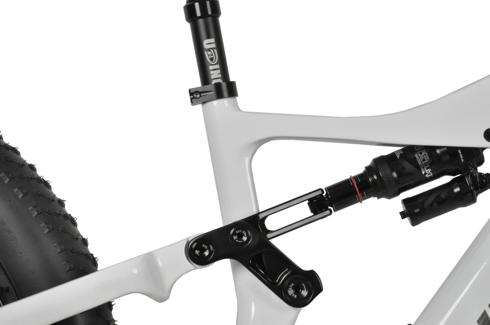 HKM-696531 DENGFU E-Bike Snow Bike E56 with Bafang M620 Motor and Full Suspension Carbon Frame